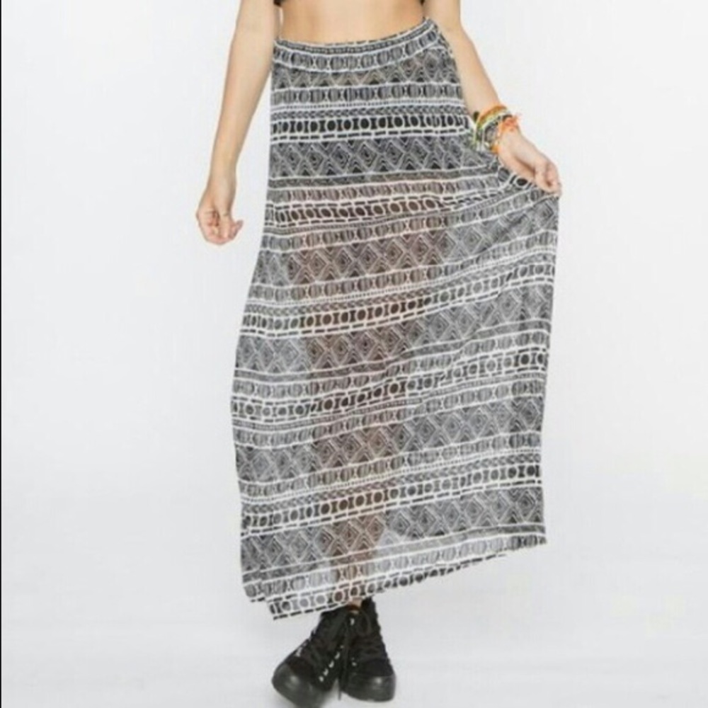 Brandy Melville tribal print maxi skirt